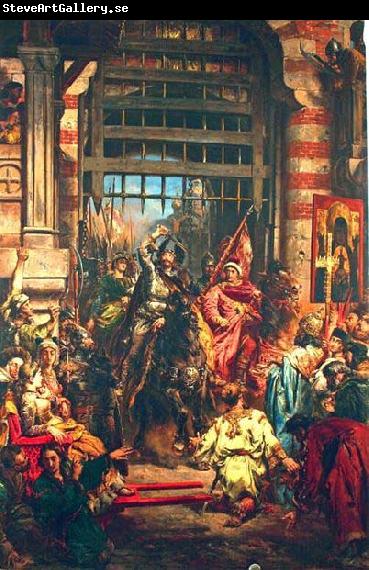 Jan Matejko Boleslaw Chrobry and Svetopelk at Kiev